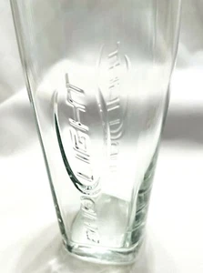 1 Bud Light Beer Glass Raised Embossed Spellout Lager Pilsner 7" Tall - Picture 1 of 12