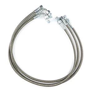 HEL Braided AYC Pump Relocation Lines Hoses For Mitsubishi Lancer Evo 7 8 9 - Picture 1 of 1