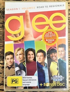GLEE Season 1 Volume 2 ROAD TO REGIONALS 3 Disc Set + Bonus Disc New & Sealed R4 - Picture 1 of 2