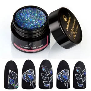 Gel à ongles hybride paillettes - accessoires de manucure manteau à ongles longue durée 1 pièce Se - Photo 1/24