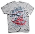 Harry Potter Hogwarts to London Express Train Zug Männer Men T-Shirt Grau Grey