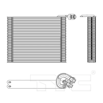 TYC A/C Evaporator Core for xD, Yaris 97151 - Image 1 of 4