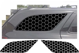 (2) Honeycomb Print Decal Rear windows fits Dodge Durango 2011-2020 Side - Picture 1 of 1