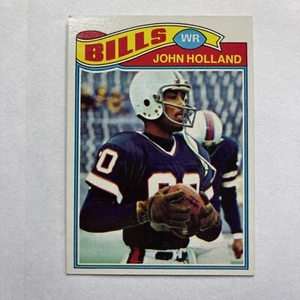 Tarjeta de fútbol americano 1977 Topps John Holland Buffalo Bills #17 - Imagen 1 de 2