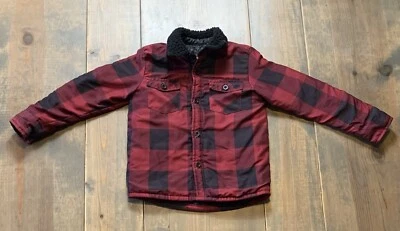 Chaqueta Buffalo David Bitton para niño manga larga forrada a cuadros piel sintética cuello talla:4 Foto 1 de 4