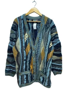 Cárdigan COOGI Suéter Tejido 3d Taked Australian M Lana Multicolor Totalmente Usado - Imagen 1 de 4