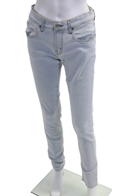 J Brand Womens Cotton Light Wash Low-Rise Zippered Skinny Jeans Blue Size 29 - Image 1 of 4