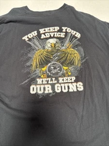 NRA T-Shirt You Keep Your Advice We’ll Keep Our Guns Rifle Association 2xl - Picture 1 of 13