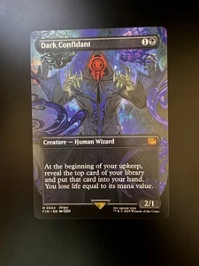 MTG Final Fantasy Inglés Dark Confidant Borderless 0334 Sin Lámina - Imagen 1 de 2