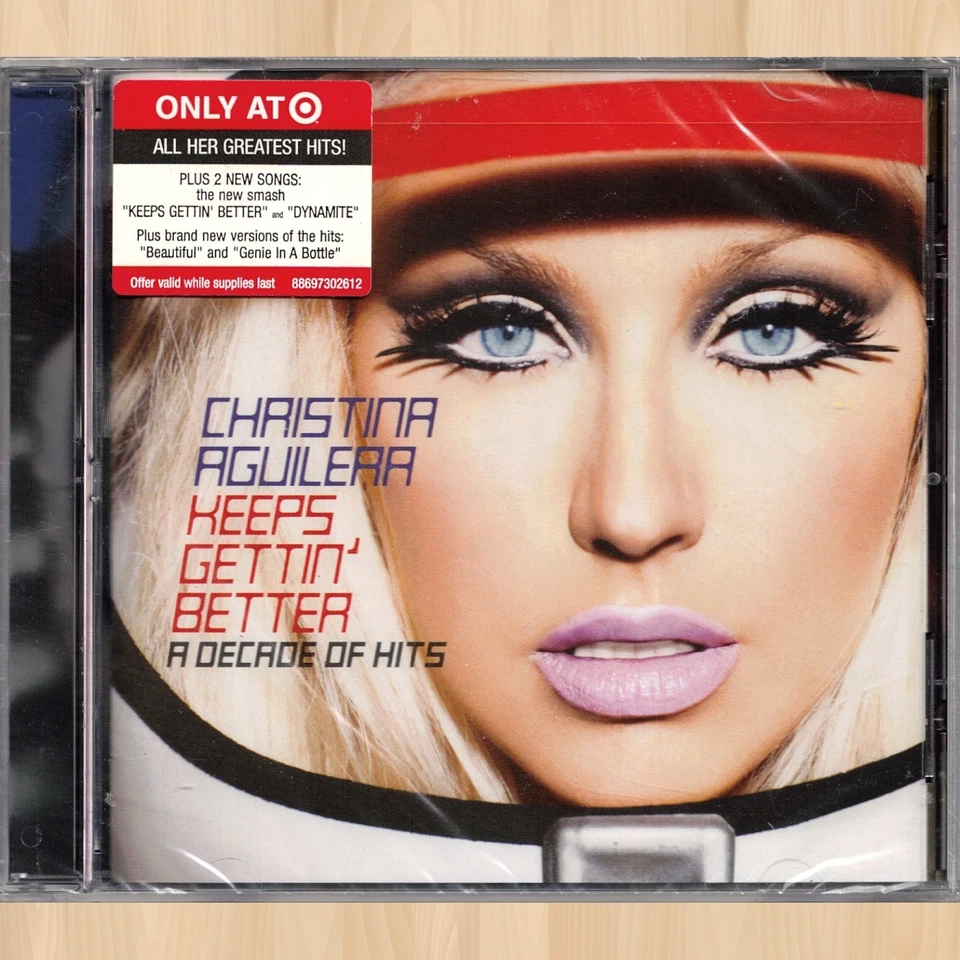 Christina Aguilera Keeps Gettin' Better a Decade of Hits CD 2008 RCA
