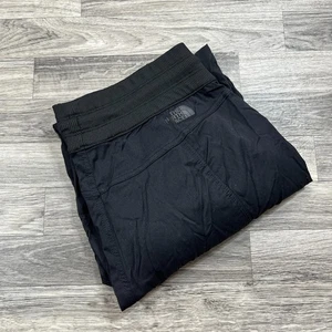 THE NORTH FACE Elastic Waist Straight Leg Black Pull On Pants Women's Size Large - Picture 1 of 10