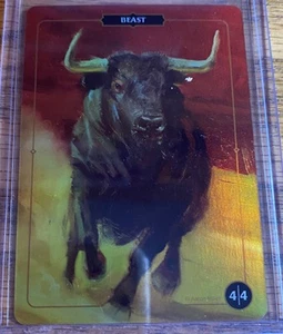 Beast 4/4 Aaron Miller Collector Tokens Foil Card Trading Card - Picture 1 of 2