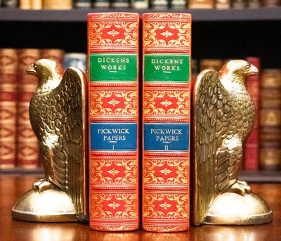 c.1900 Posthumous Papers of The Pickwick Club Charles Dickens Bound by Bayntun - Imagem 1 de 4