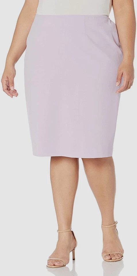 Falda lápiz Le Suit para mujer púrpura hasta la rodilla dobladillo recto talla 8 Foto 1 de 1