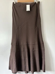 Principles Linen Blend Brown Midi Maxi Skirt Size 10 BNWT Summer Lightweight - Picture 1 of 7