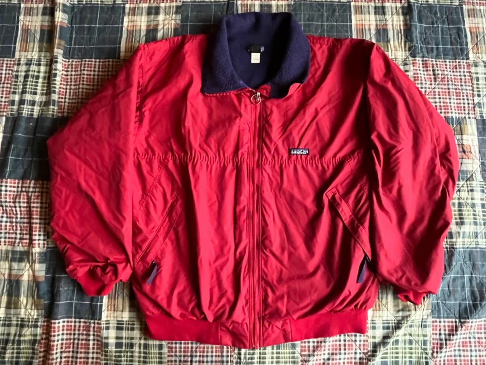 复古 Patagonia 全拉链羊毛衬里夹克外套男式 XL 码美国制造 — 第 1/4 张图片