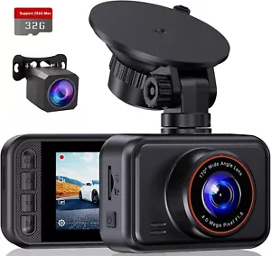 2025 E-Yeeger S60 2.5K Dual Dash Kamera 2 Zoll IPS Bildschirm, 32GB Karte G-Sensor - Bild 1 von 8