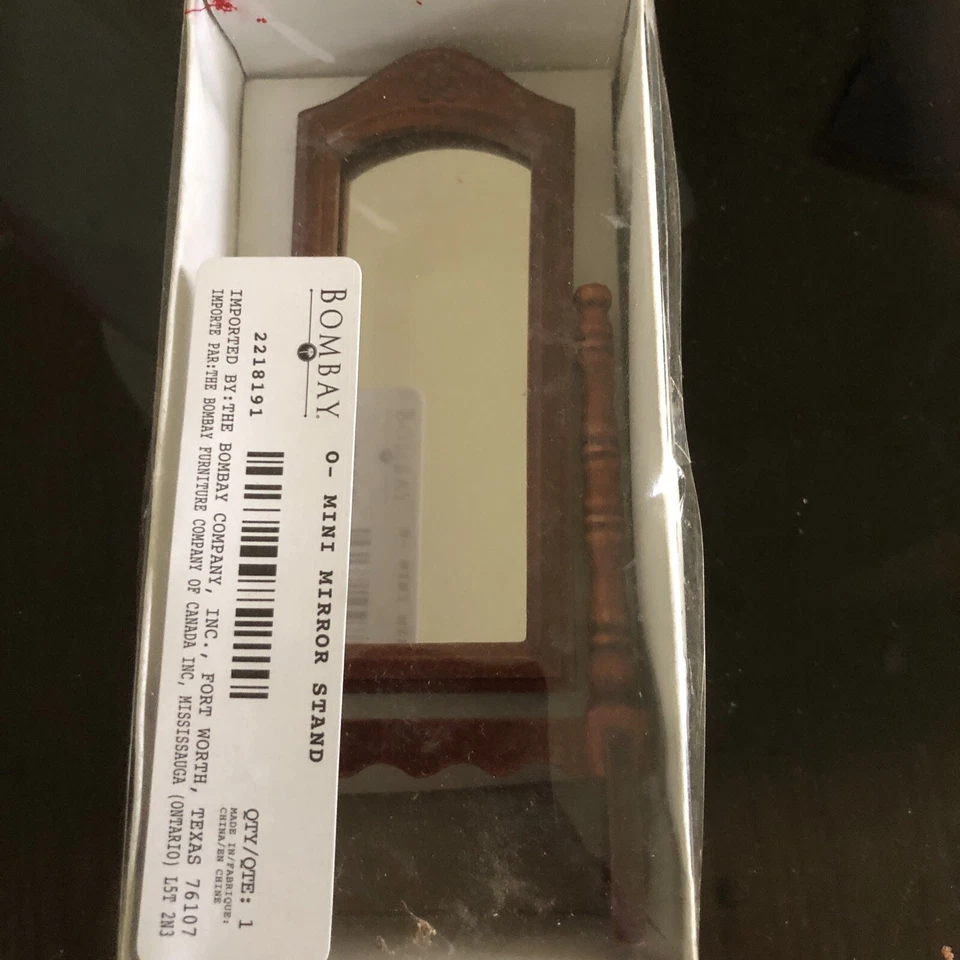 Vintage Bombay Co. Mirror For Doll House 1:12 Scale NIB Old Stock  - Image 1 of 1