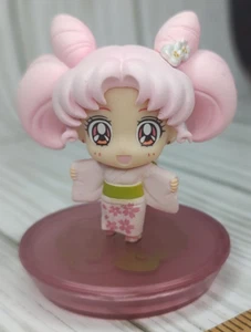 RINI Petit Chara! Sailor Moon Cherry Blossom Festival Figure w/ Stand Mini Moon - Picture 1 of 7