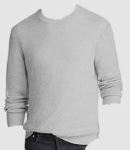 $342 Bloomingdale's Men's Marled Sweater Pullover Crew Neck Sweatshirt Gray XL - Picture 1 of 1