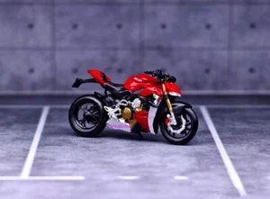 miniature 1/64 motorcycle throwback DCAT V4 fit 1:64 car street diorama - Picture 1 of 2