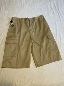 GALAXY Men's CARGO Shorts color KHAKI Size 34 ---------------------NEW WITH TAGS - Picture 1 of 13