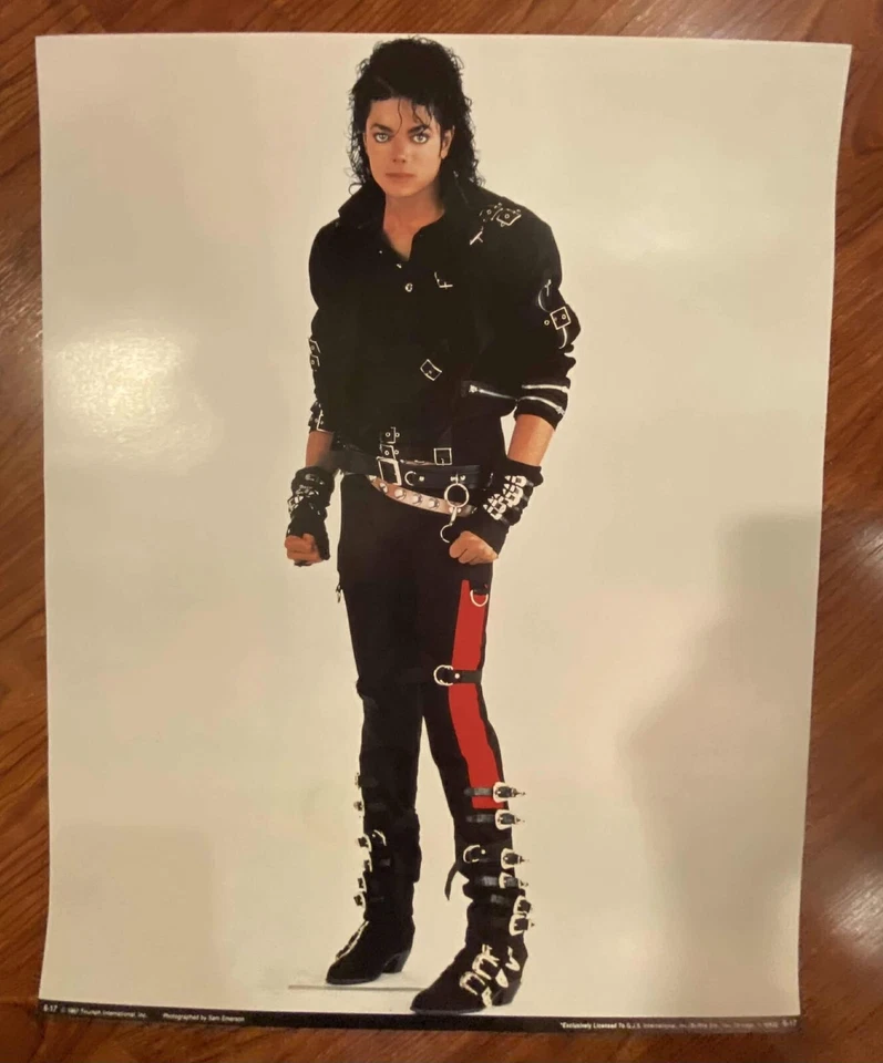 复古原版 1987 年迈克尔·杰克逊 BAD 16 英寸 x 20 英寸海报 — 第 1/1 张图片