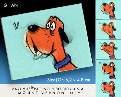 VARI VUE - USA 1 x VARI VUE GIANT KAUGUMMI SAMMEL WACKELBILD RARITÄT USA 1960er LENTICULAR