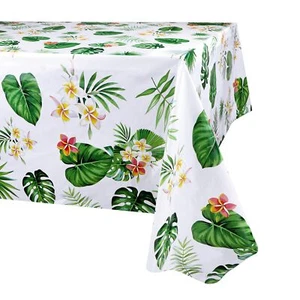 3 Pack Hawaiian Luau Tablecloths for Party Decoration Hawaii Disposable Plast... - Picture 1 of 6