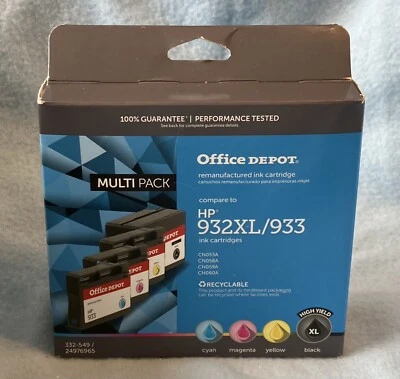 Office Depot HP 932XL/933 Tintenpatrone Mehrfarbig Multipack - Bild 1 von 4