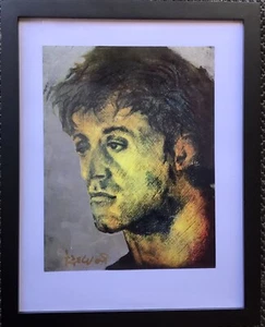 Sylvester Stallone. An Original Painting By Ro West. W/COA - Picture 1 of 3