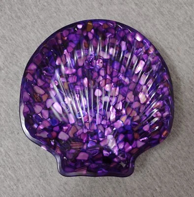 Joias/sabonetes/prato de doces concha vieira grande feito à mão de madrepérola - Imagem 1 de 4