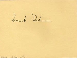 FRANK DOBSON MP - Signed Autograph Album Page - POLITICS - Picture 1 of 1