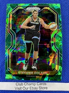 2021 #58 Stefanie Dolson Panini WNBA Panini Prizm Green Ice Prizm Sky - Picture 1 of 2