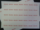 1 Inch (25mm) Circular Price Pricing Retail Labels, Red Print on Clear Stickers