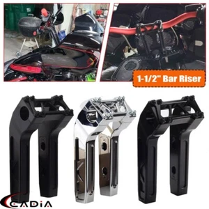 Elevador de manillar de 1-1/2" retroceso para Harley Dyna Softail Street Bob Sportster XL - Imagen 1 de 102