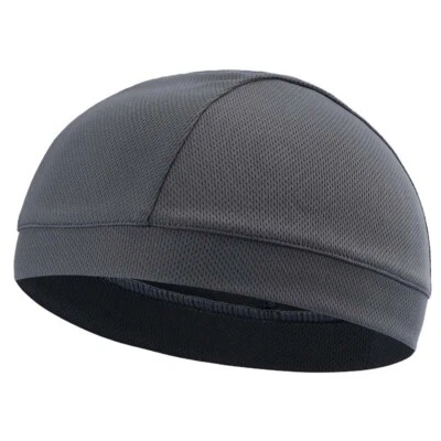 Hombres Gorro que absorbe la humedad Gorro elástico Calavera Casco de ciclismo Forro Cabeza Capucha Foto 1 de 4