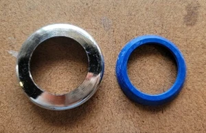 Tuerca deslizante de latón fundido de 1-1/2"" x 1-1/4"" - CROMO con lavadora - Imagen 1 de 3