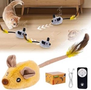Remote Control Mouse Toy,2025 New Remote Control Cat Toys Mice Electronic Moving - Picture 1 of 12