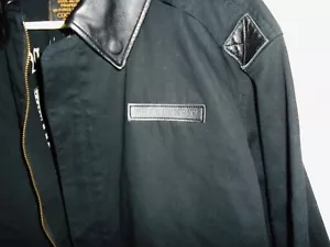 Chaqueta de vuelo Cockpit 2006 A-2 negra algodón bombardero cuello de cuero para hombre mediana M - Imagen 1 de 24