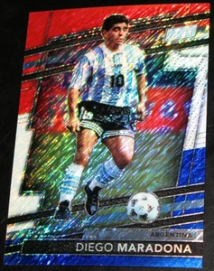 2024 Panini National VIP Gold Pack Diego Maradona Rosso Bianco e Blu #15/25 Prizm - Foto 1 di 3