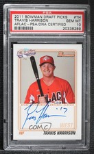 2011 Bowman Draft Aflac All-American Travis Harrison PSA 10 GEM MT Auto