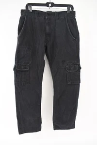 Jordan Craig Mens Black Utility Cargo Denim Jeans Pants Size 32x30 - Picture 1 of 5