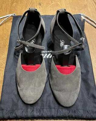 Damen Tanzschuhe v. Diamant grau Gr. 40 f. breite Füße - Bild 1 von 4