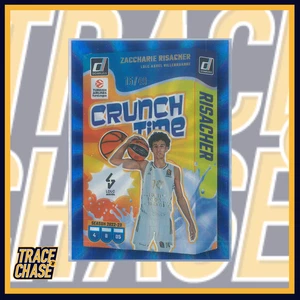 2024-25 Panini Donruss Euroleague Zaccharie Risacher Crunch Time Blue 15/49 #3 - Picture 1 of 3