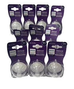Philips Avent Natural Response Babyflaschen-Brustwarzen 0 m & 3 m + 10 Packungen - NEU - Bild 1 von 7