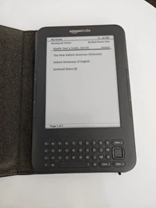 AMAZON KINDLE KEYBOARD D00901 3rd GENERATION EBOOK READER  - Picture 1 of 7