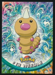 #13 WEEDLE 1999 Topps Pokemon TV Series 1 BLUE LOGO - Bild 1 von 2