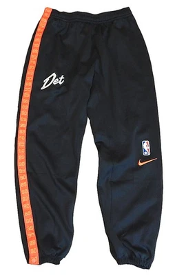 Pantalones de calentamiento Detroit Pistons DET Bad Boys Nike City Edition emitidos por el equipo negros L Foto 1 de 4
