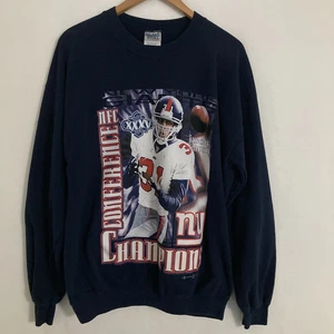 Vintage 2001 New York Giants NFC Champions Sweatshirt L Crewneck Jason Sehorn NFL - Bild 1 von 10